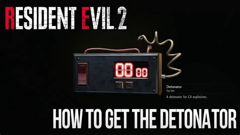 resident evil 2 electronic gadget|re2 remake c4 detonator.